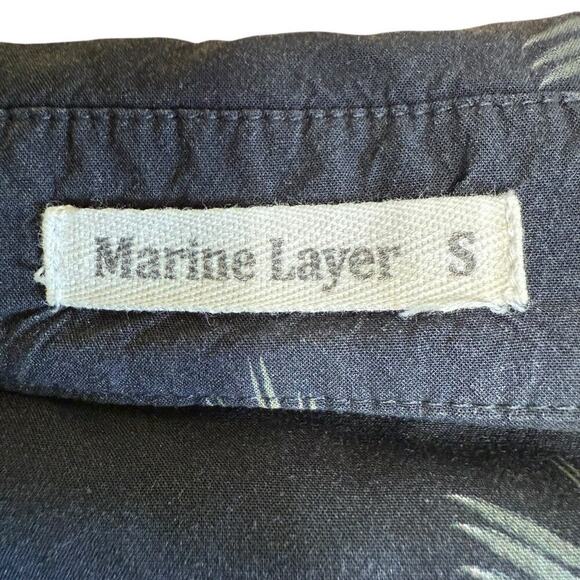 Marine Layer Zoey Dress Navy S Print Granola Girl Preppy Prep Secretary Ethical - Picture 7 of 12